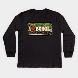 I Love Bohol, Philippines Kids Long Sleeve T-Shirt